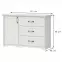 Komód 1d3s Evergreen k13/eg ivory mat,2