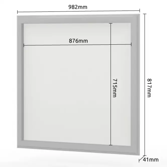 Tükör Evergreen og/eg ivory mat