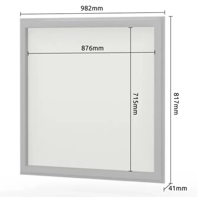 Tükör Evergreen og/eg ivory mat,3