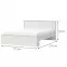 Ágy Evergreen kr160-eg ivory mat,2