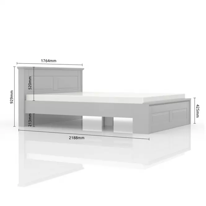 Ágy Evergreen kr160-eg ivory mat