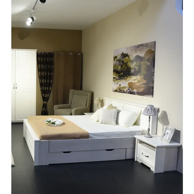 Ágy Evergreen kr160-eg ivory mat,4