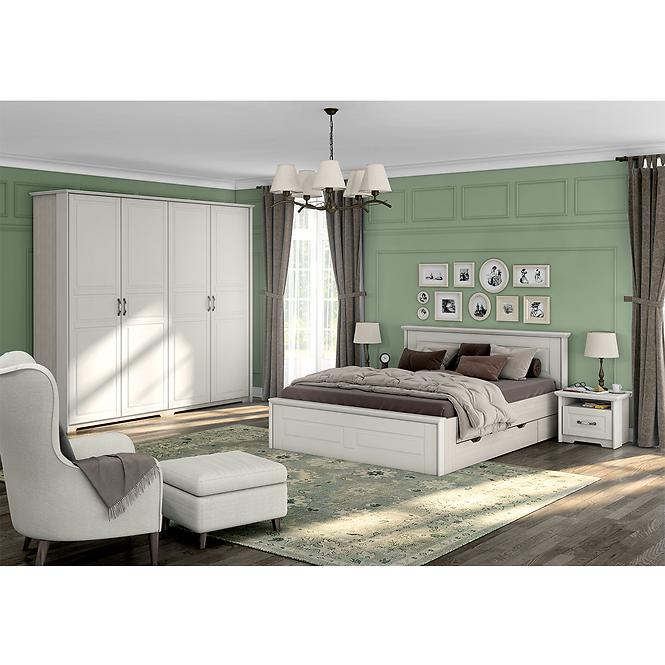 Ágy Evergreen kr160-eg ivory mat,7