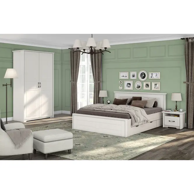 Ágy Evergreen kr160-eg ivory mat,8