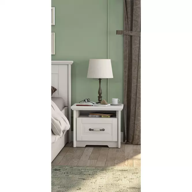 Éjjeliszekrény Evergreen ns1/eg ivory mat