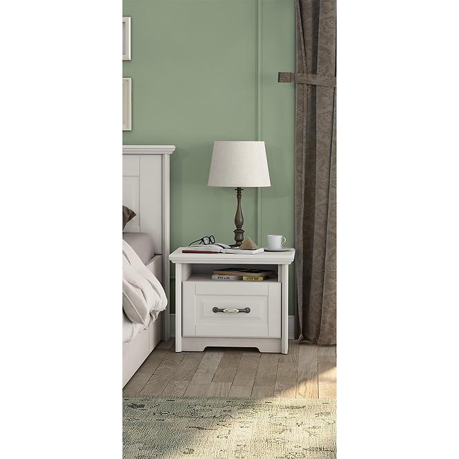 Éjjeliszekrény Evergreen ns1/eg ivory mat