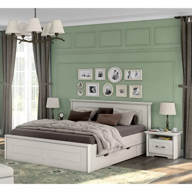 Éjjeliszekrény Evergreen ns1/eg ivory mat