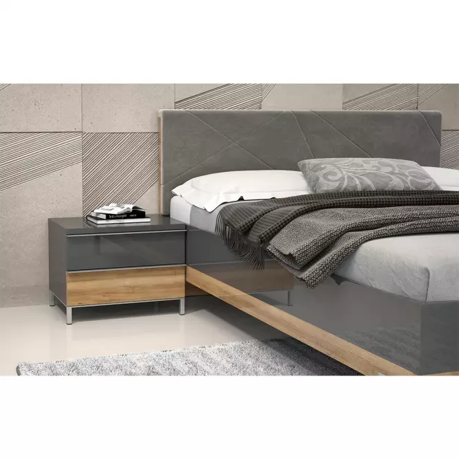 Éjjeliszekrény Onyx ns2/on pacific walnut/anthracit