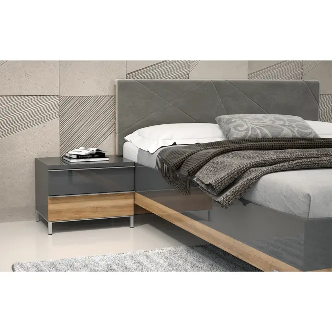 Éjjeliszekrény Onyx ns2/on pacific walnut/anthracit,5