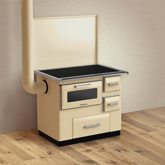 Tűzhely Luna 7 kW balos cappucino