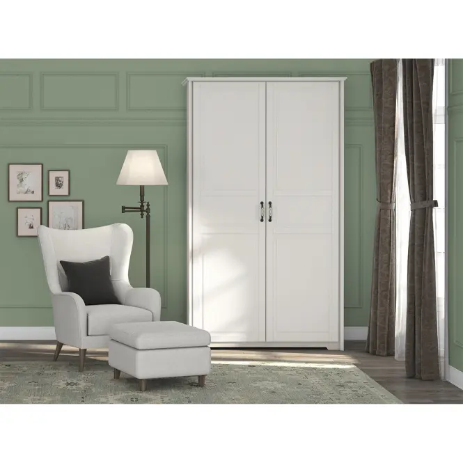 Szekrény 2d Evergreen p2/eg ivory mat,5