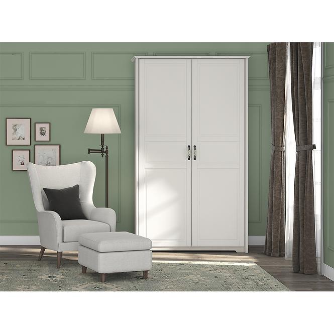 Szekrény 2d Evergreen p2/eg ivory mat,5