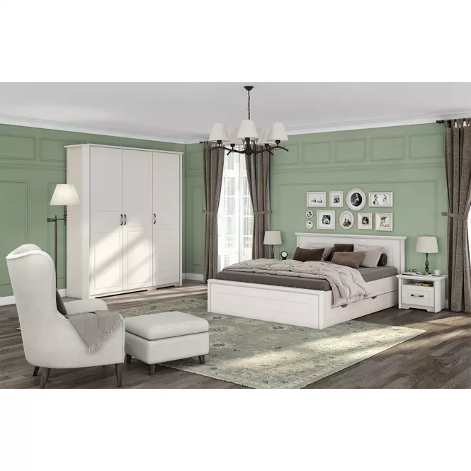 Szekrény 3d Evergreen p3/eg ivory mat,6