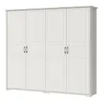 Szekrény 4d Evergreen p4/eg ivory mat