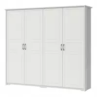 Szekrény 4d Evergreen p4/eg ivory mat