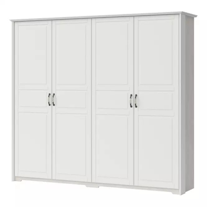 Szekrény 4d Evergreen p4/eg ivory mat