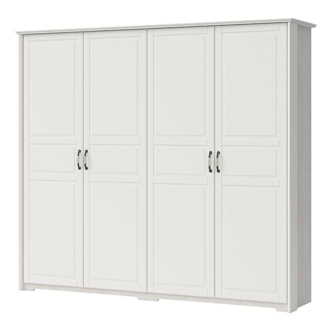 Szekrény 4d Evergreen p4/eg ivory mat