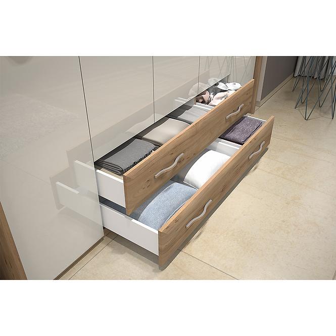 Szekrény 3d2s Gala p32/gl pacific walnut/beige,4