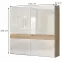 Szekrény 2d Gala pk181/gl pacific walnut/beige,2