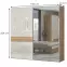 Szekrény 2d Gala pk181-og/gl pacific walnut/beige,2