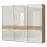Szekrény 3d Gala pk281/gl pacific walnut/beige