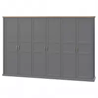 Szekrény 6d Tara p6/ta graphite/pacific walnut