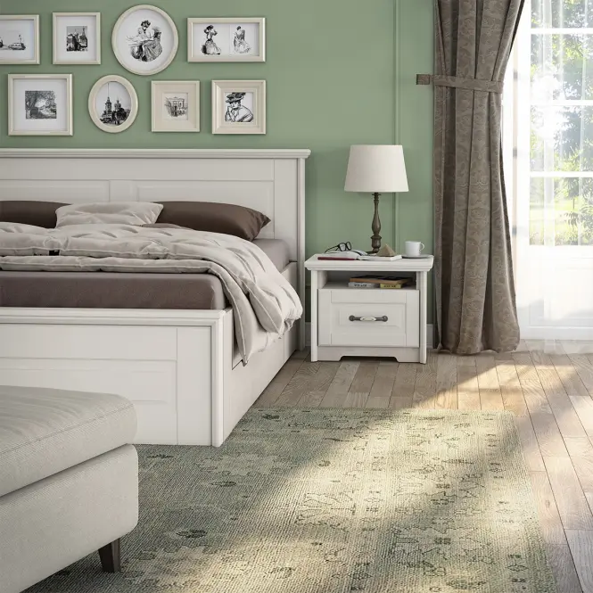Ágyfiók Evergreen fk70 ivory mat,4