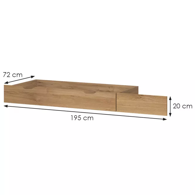 Ágyfiók Gala fk/gl pacific walnut/beige,2