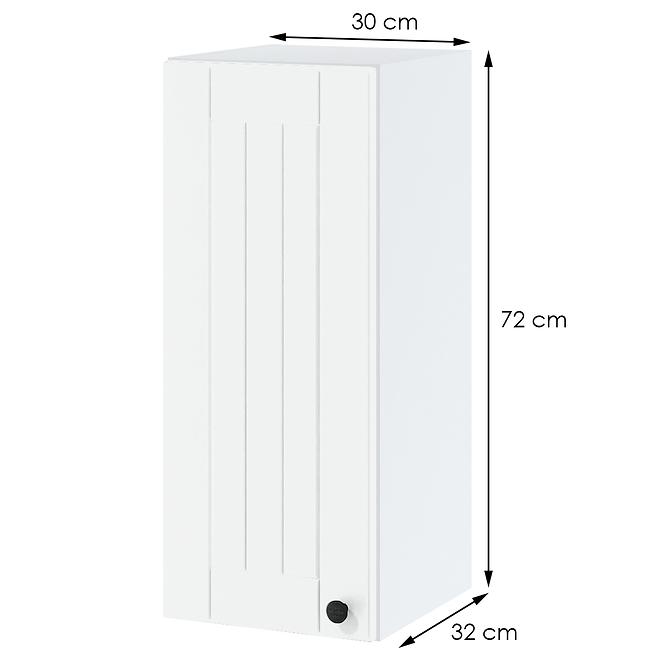 Konyhaszekrény Lora w3/72 fehér + fr. fehér