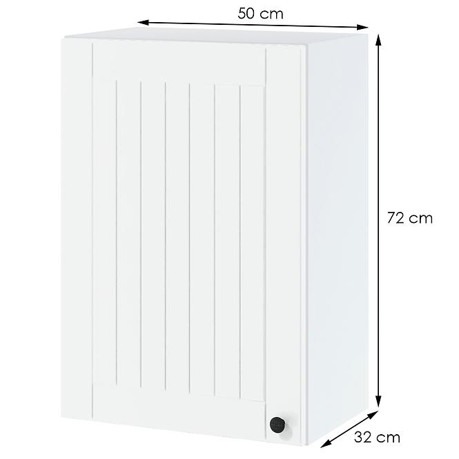 Konyhaszekrény Lora w5/72 fehér + fr. fehér