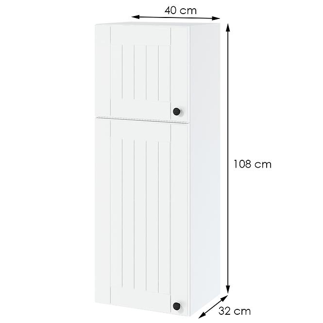 Konyhaszekrény Lora wpp4/1080 fehér + fr. fehér