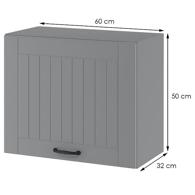 Konyhaszekrény Lora wo6slim6/50 szürke + fr. szürke