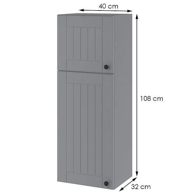 Konyhaszekrény Lora wpp4/1080 szürke + fr. szürke
