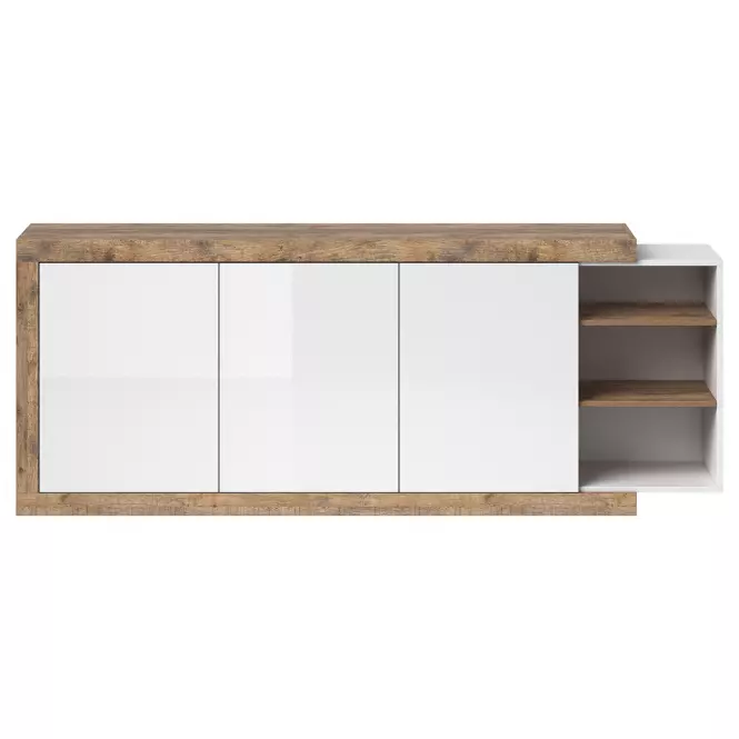 Komoód Sintra 43 tölgy samdal-fehér,3