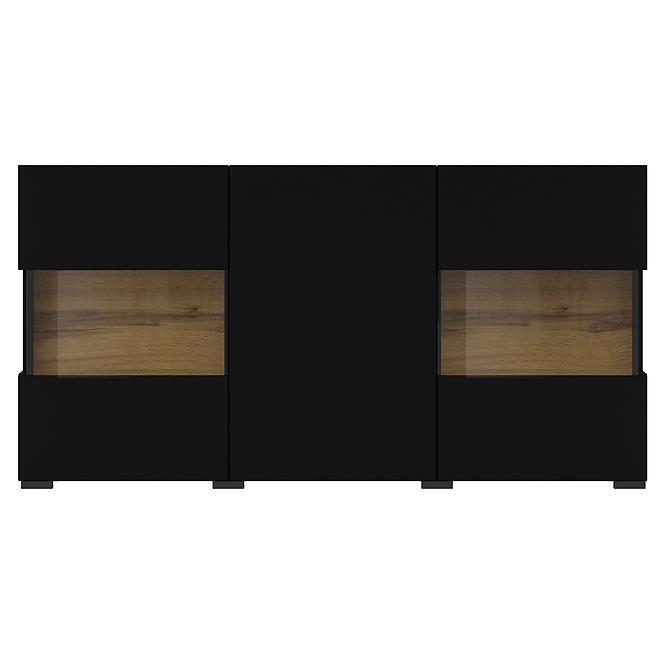 Komoód 3d Ava 25  fekete onyx/wotan