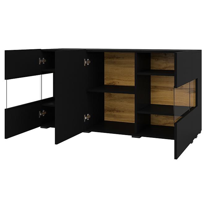 Komoód 3d Ava 25  fekete onyx/wotan