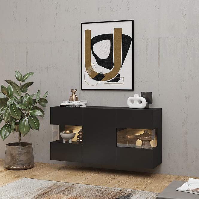 Komoód 3d Ava 25  fekete onyx/wotan
