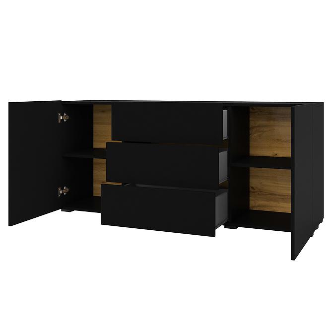 Komoód 2d3s Ava 26 fekete onyx/wotan