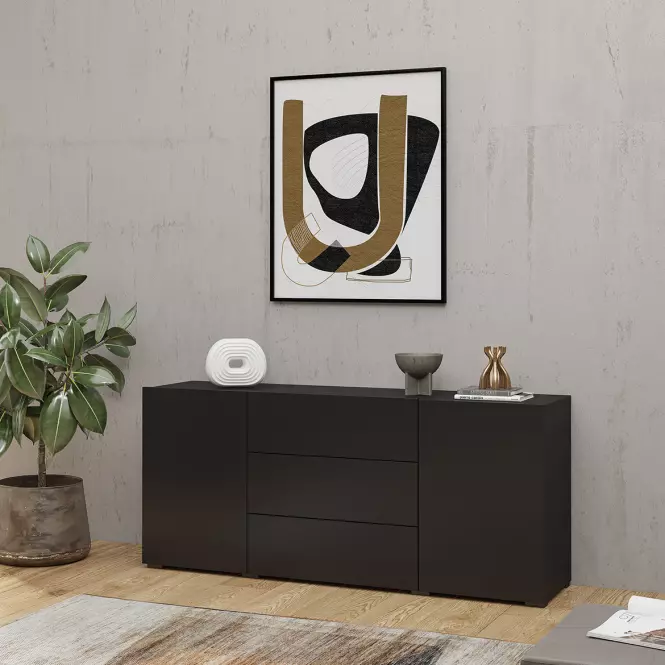 Komoód 2d3s Ava 26 fekete onyx/wotan