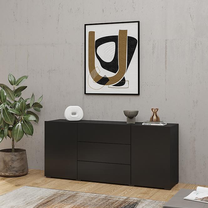 Komoód 2d3s Ava 26 fekete onyx/wotan