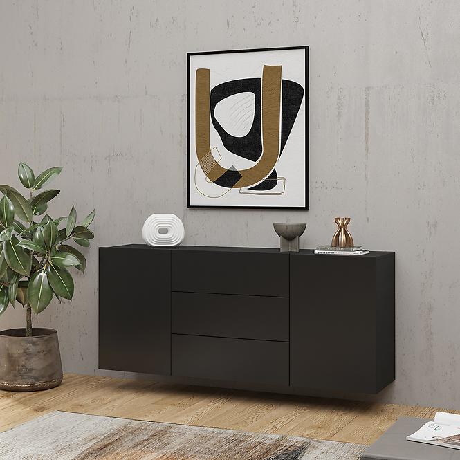 Komoód 2d3s Ava 26 fekete onyx/wotan