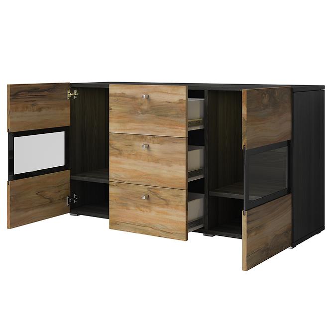 Komoód 2d3s Baros 26 dió satin/touchwood
