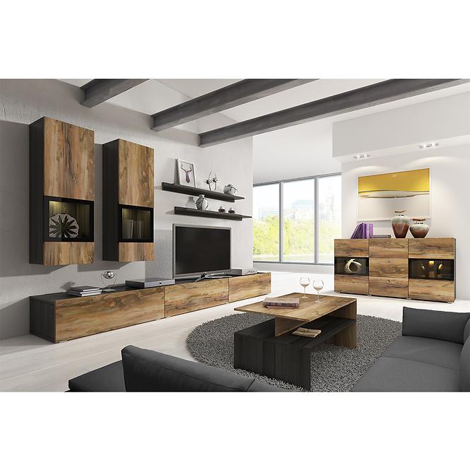 Komoód 2d3s Baros 26 dió satin/touchwood