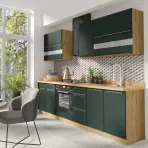 Konyhabútor Glamour 260 C Plus zöld szín