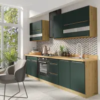 Konyhabútor Glamour 260 C Plus zöld szín