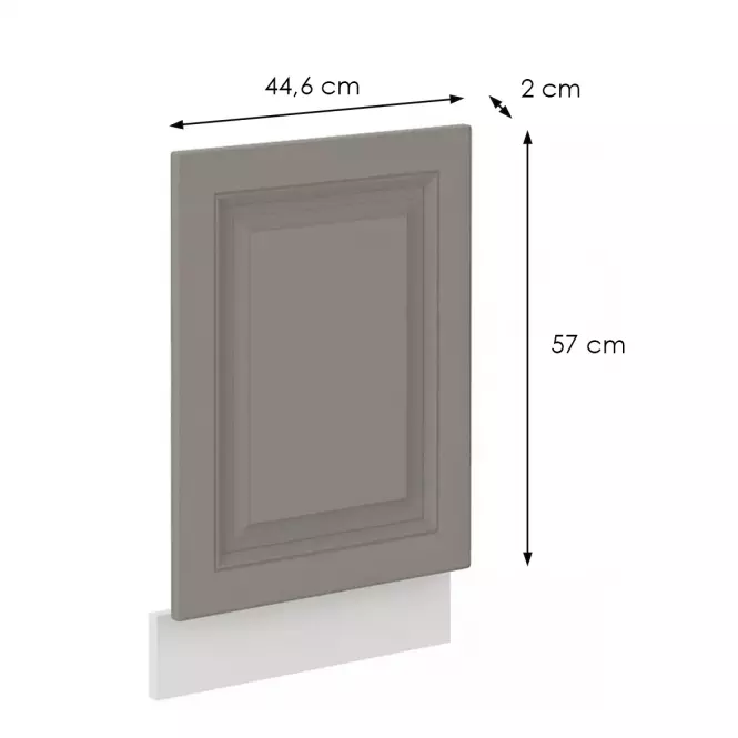Mosogatógép ajtaja Stilo claygrey/fehér 570x446