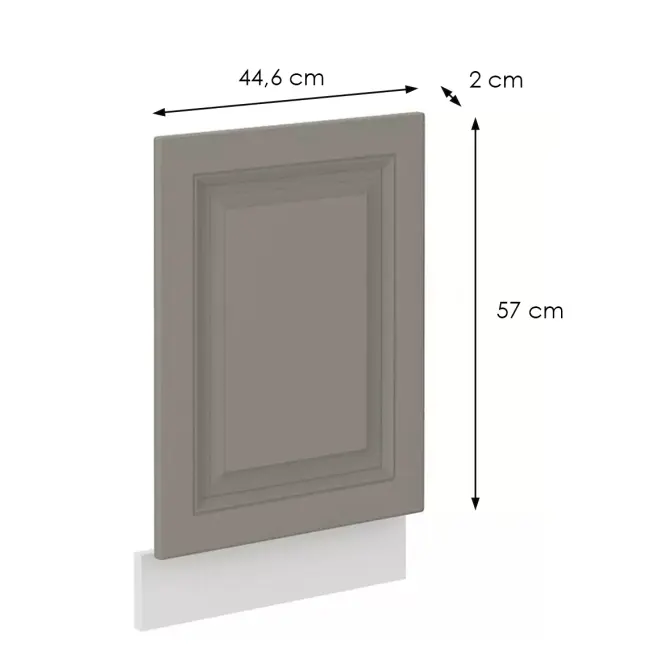Mosogatógép ajtaja Stilo claygrey/fehér 570x446,2
