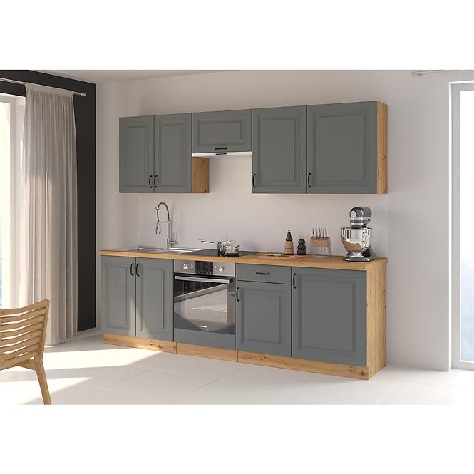 Konyhaszekrény Stilo dustgrey/artisan front zm 570x446