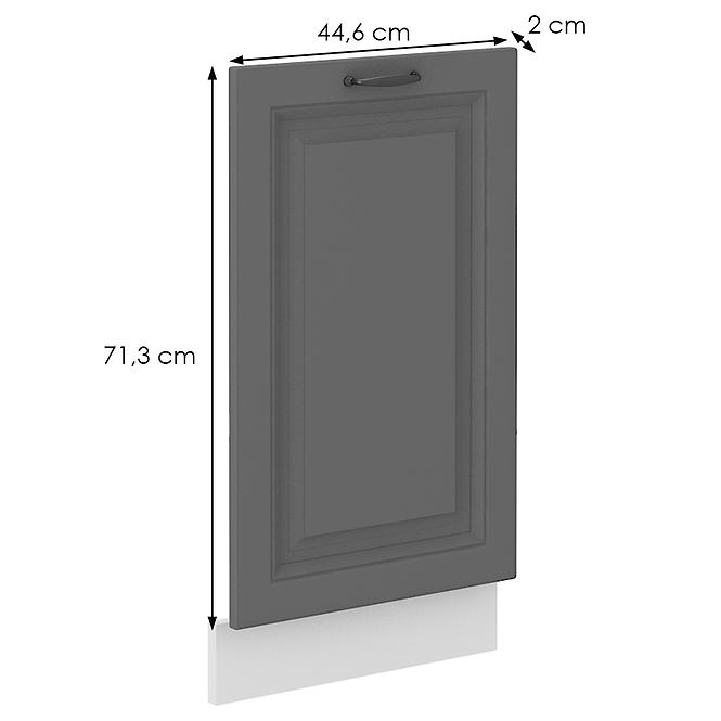 Mosogatógép ajtaja Stilo dustgrey/fehér 713x446