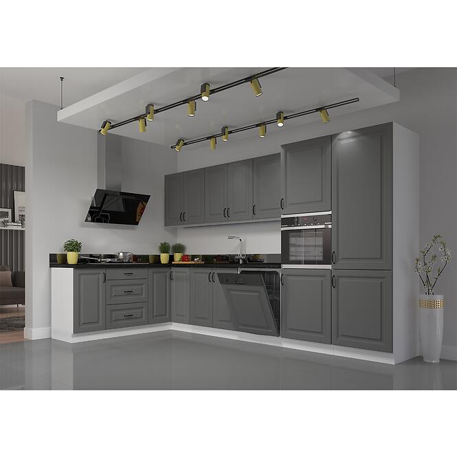 Konyhaszekrény Stilo dustgrey/fehér  zm 570x446,6